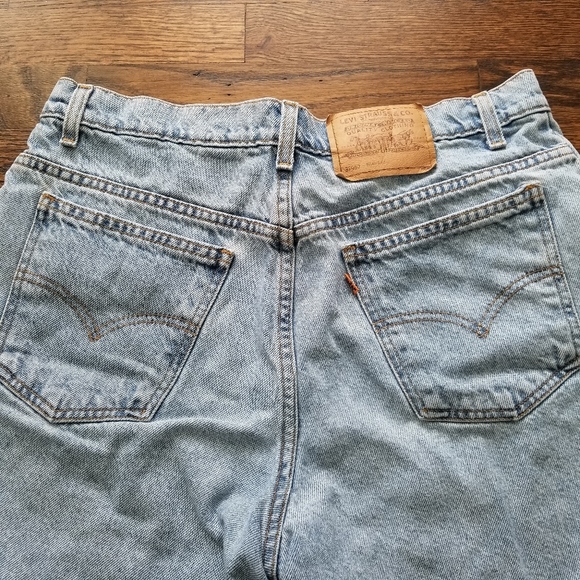 🚫SOLD🚫Levi's▪︎Vintage OrangeTab 967 Denim Shorts - Picture 5 of 14